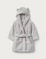 Baby hooded robe with ears 4 colours Pink, Blue, Grey, White